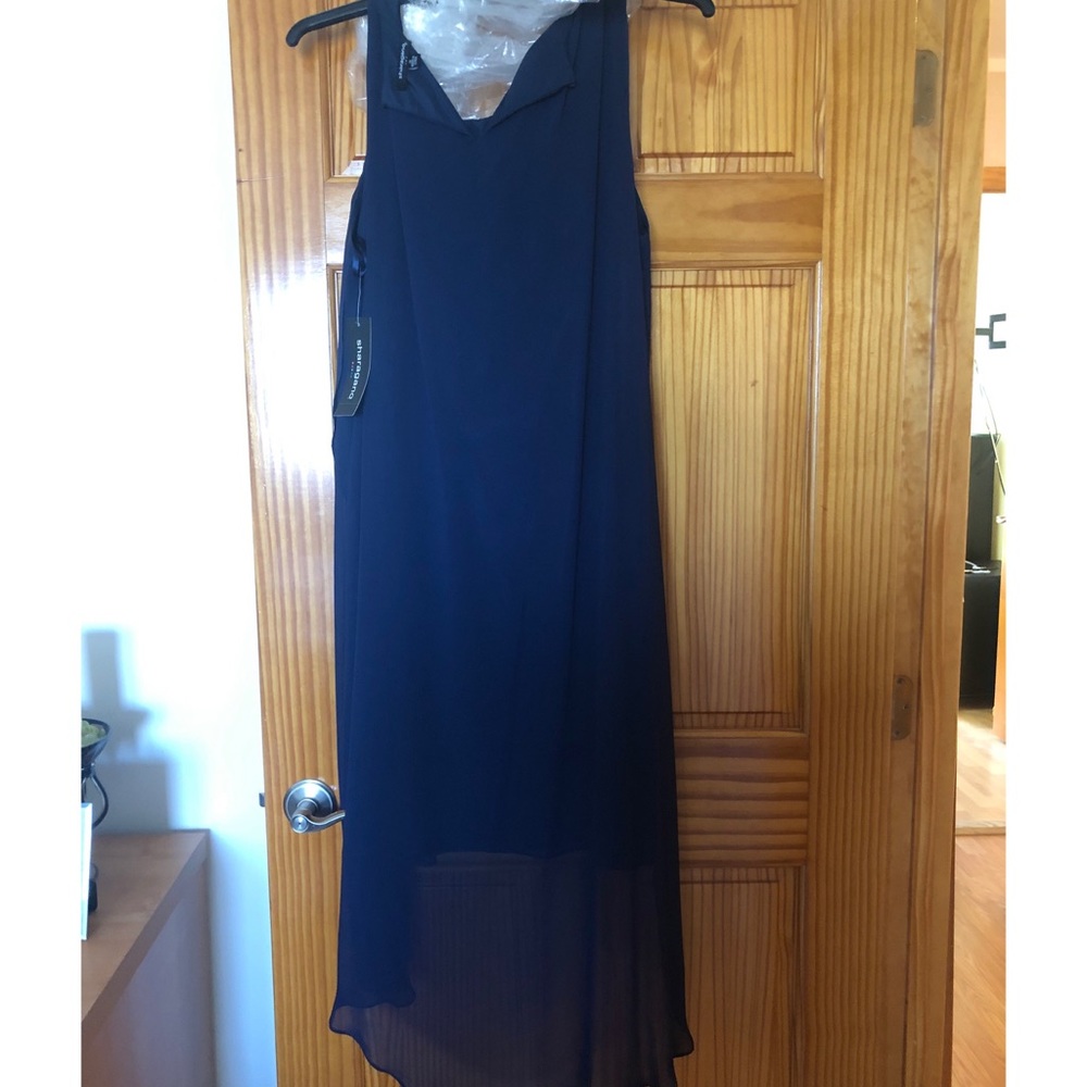 NWT Sharagano Navy Hi-Low Dress size 16 - Picture 2 of 5